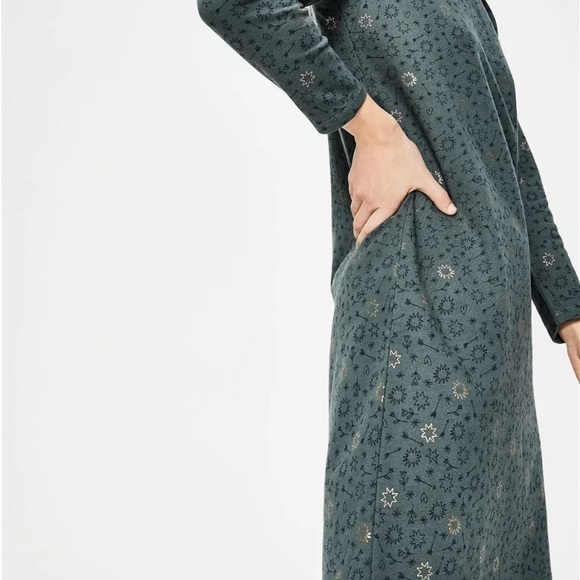 Boden Sweatshirt Dress in Charcoal Marl (Ripple Wave) size 14 - Picture 5 of 11